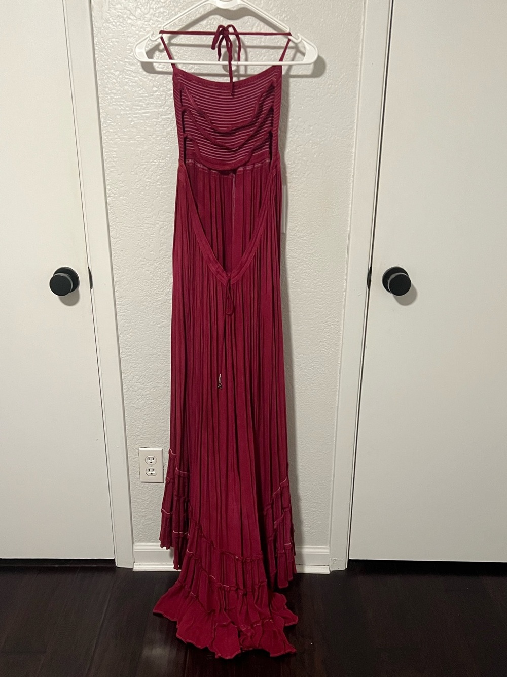 Free People Deep Rose Halter Maxi Dress - Picture 2 of 10